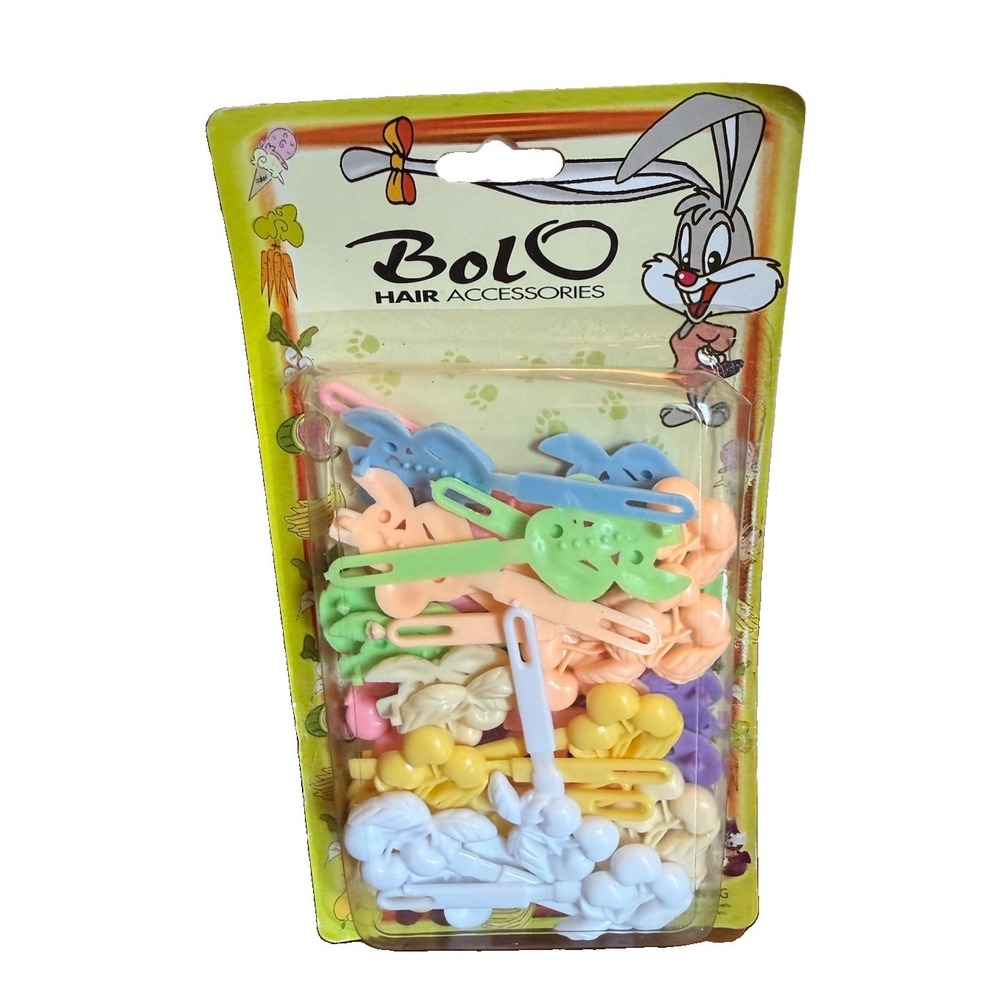 Bolo Vintage Hair Barrettes Colorful Plastic Girls Hair Clips Apples 90's